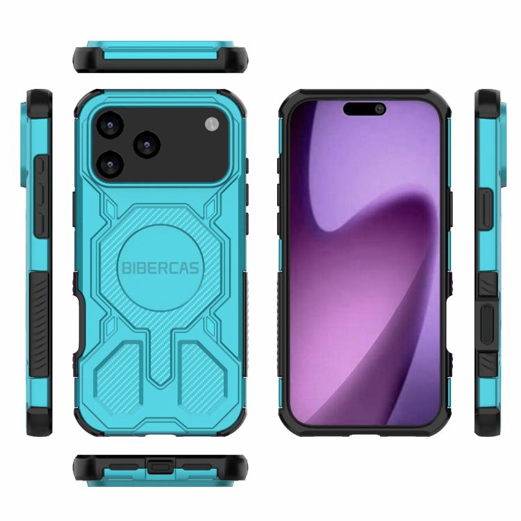 For iPhone 17 Pro Max BIBERCAS Real Color Series MagSafe Shockproof Phone Case