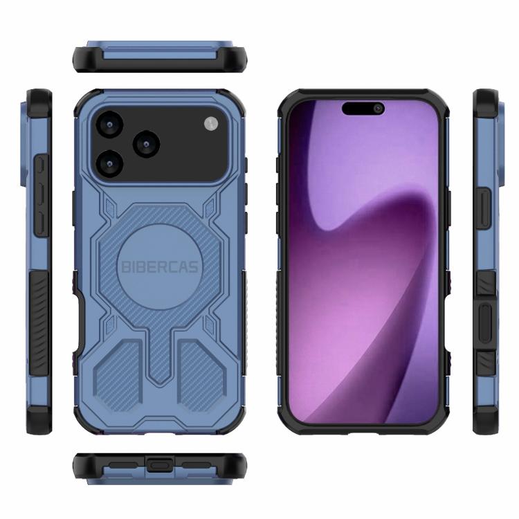 For iPhone 17 Pro Max BIBERCAS Real Color Series MagSafe Shockproof Phone Case