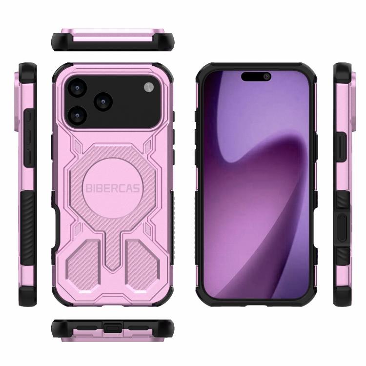 For iPhone 17 Pro Max BIBERCAS Real Color Series MagSafe Shockproof Phone Case