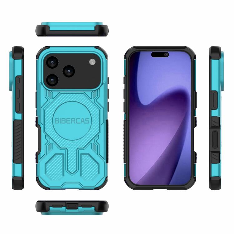 For iPhone 17 Pro BIBERCAS Real Color Series MagSafe Shockproof Phone Case