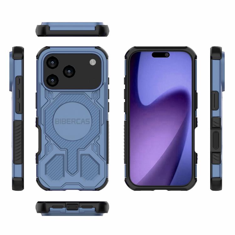 For iPhone 17 Pro BIBERCAS Real Color Series MagSafe Shockproof Phone Case