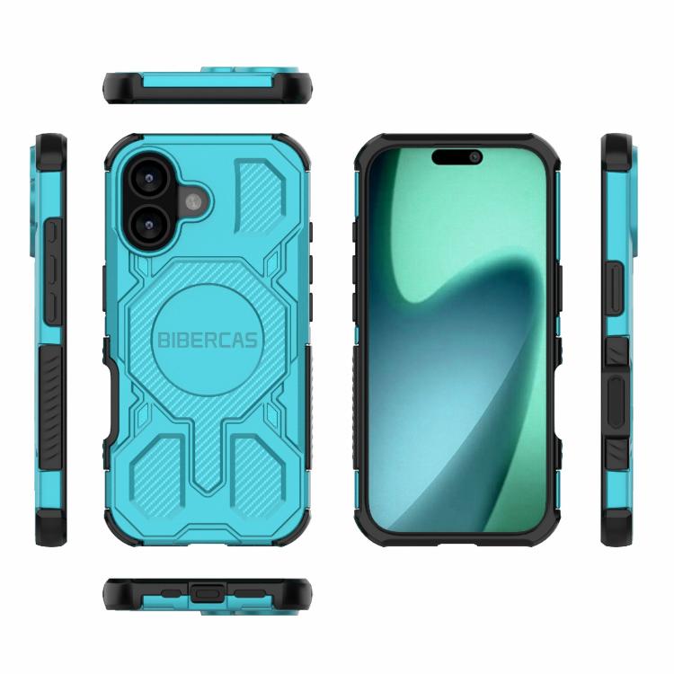 For iPhone 17 BIBERCAS Real Color Series MagSafe Shockproof Phone Case