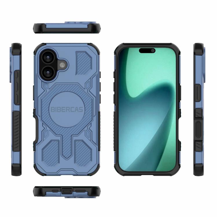 For iPhone 17 BIBERCAS Real Color Series MagSafe Shockproof Phone Case