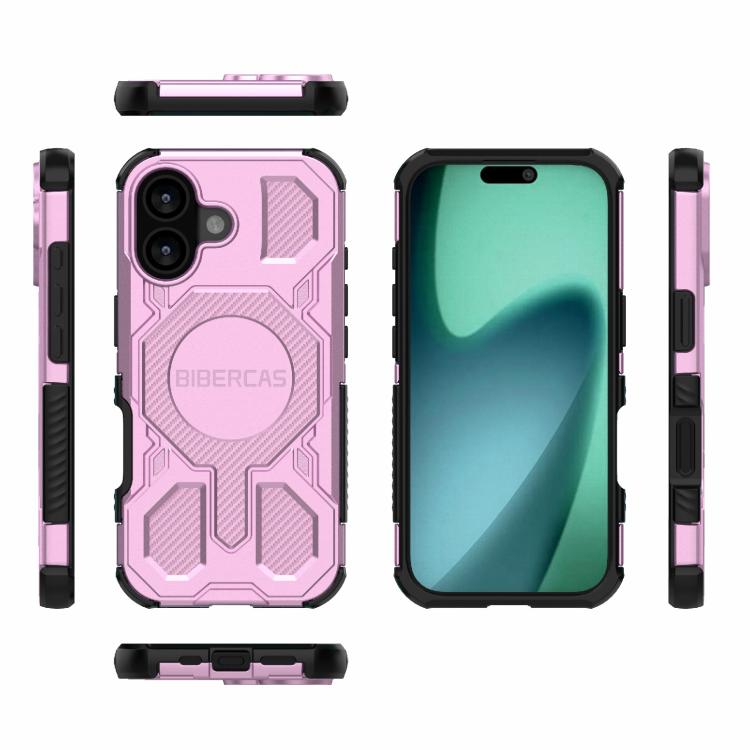 For iPhone 17 BIBERCAS Real Color Series MagSafe Shockproof Phone Case