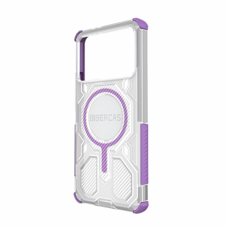 For Redmi K70 BIBERCAS Transparent Color Series MagSafe Air Bag Shockproof Phone Case