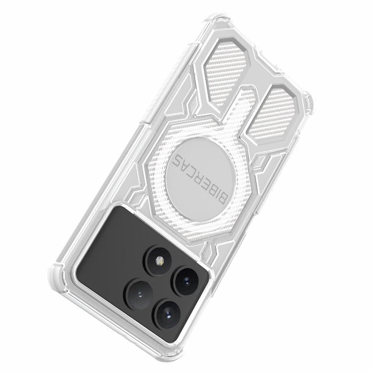For Redmi K70 BIBERCAS Transparent Color Series MagSafe Air Bag Shockproof Phone Case