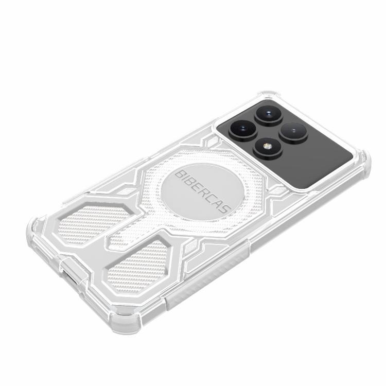 For Redmi K70 BIBERCAS Transparent Color Series MagSafe Air Bag Shockproof Phone Case