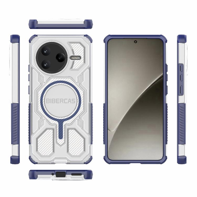 For Redmi K80 BIBERCAS Transparent Color Series MagSafe Air Bag Shockproof Phone Case