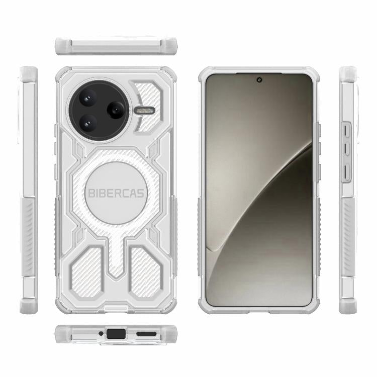 For Redmi K80 BIBERCAS Transparent Color Series MagSafe Air Bag Shockproof Phone Case
