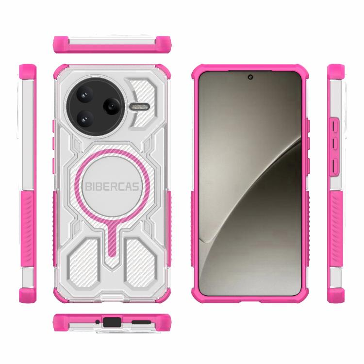 For Redmi K80 BIBERCAS Transparent Color Series MagSafe Air Bag Shockproof Phone Case