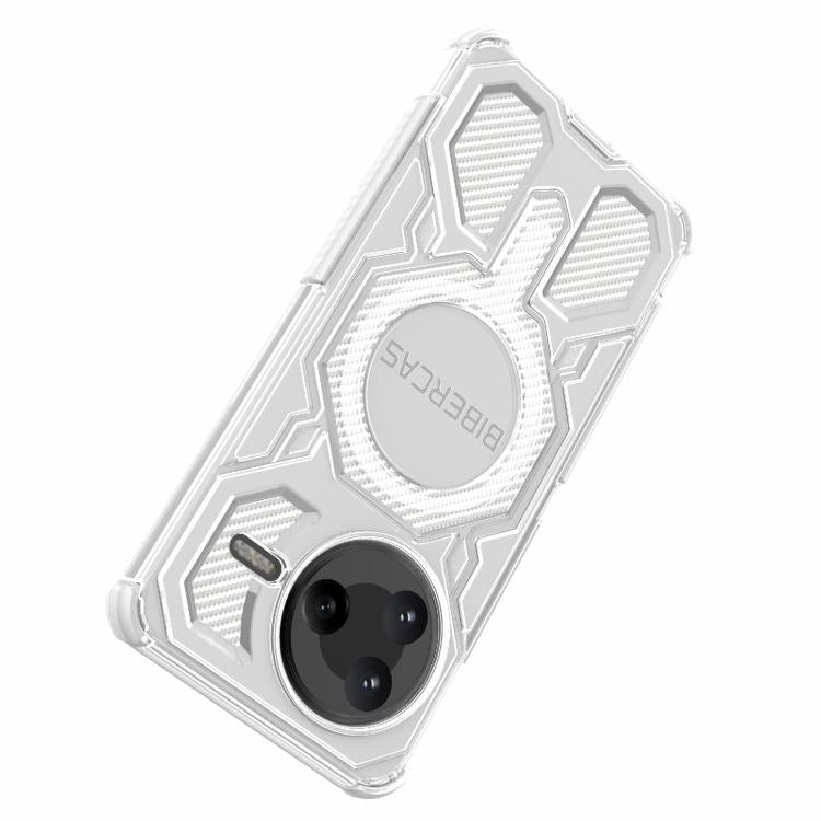 For Redmi K80 BIBERCAS Transparent Color Series MagSafe Air Bag Shockproof Phone Case