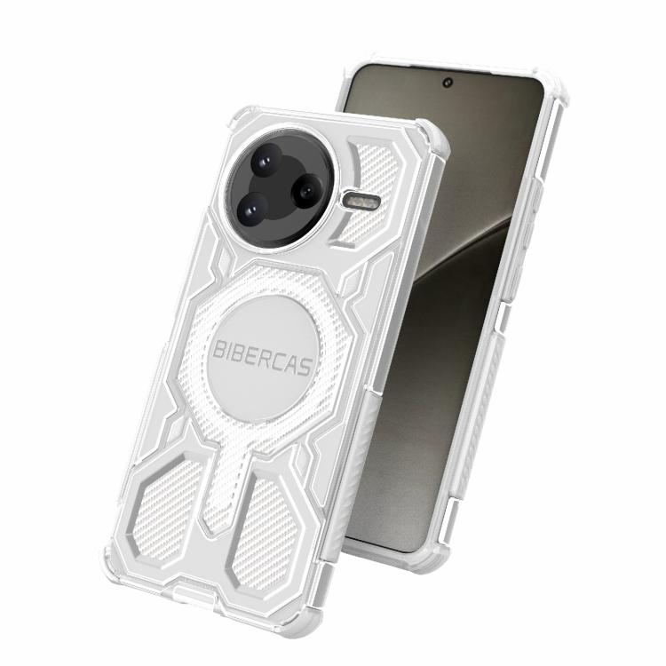 For Redmi K80 BIBERCAS Transparent Color Series MagSafe Air Bag Shockproof Phone Case
