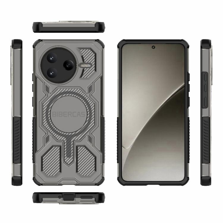 For Redmi K80 BIBERCAS Transparent Color Series MagSafe Air Bag Shockproof Phone Case