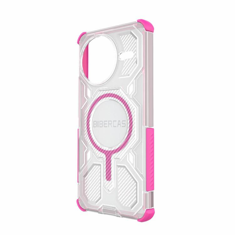 For Redmi K80 Pro BIBERCAS Transparent Color Series MagSafe Air Bag Shockproof Phone Case