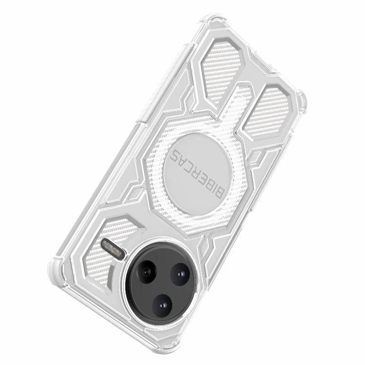 For Redmi K80 Pro BIBERCAS Transparent Color Series MagSafe Air Bag Shockproof Phone Case