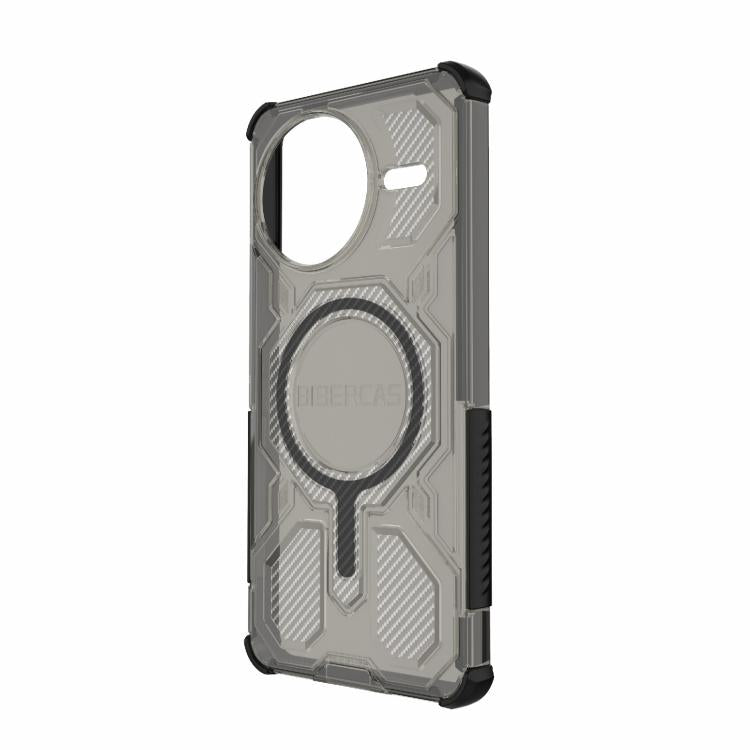 For Redmi K80 Pro BIBERCAS Transparent Color Series MagSafe Air Bag Shockproof Phone Case