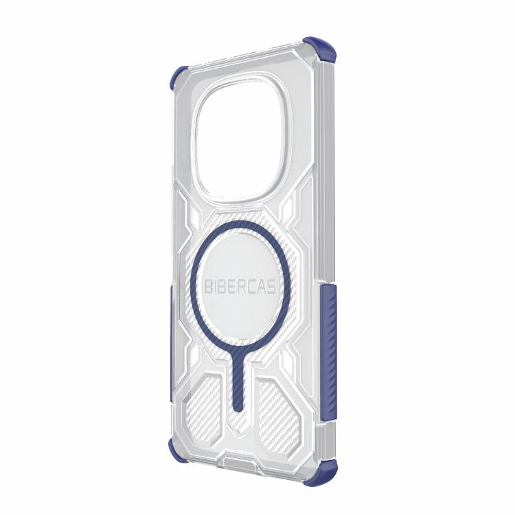 For Redmi Note 14 Pro 5G BIBERCAS Transparent Color Series MagSafe Air Bag Shockproof Phone Case