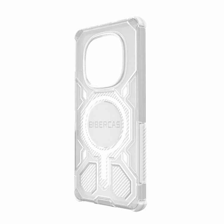 For Redmi Note 14 Pro 5G BIBERCAS Transparent Color Series MagSafe Air Bag Shockproof Phone Case