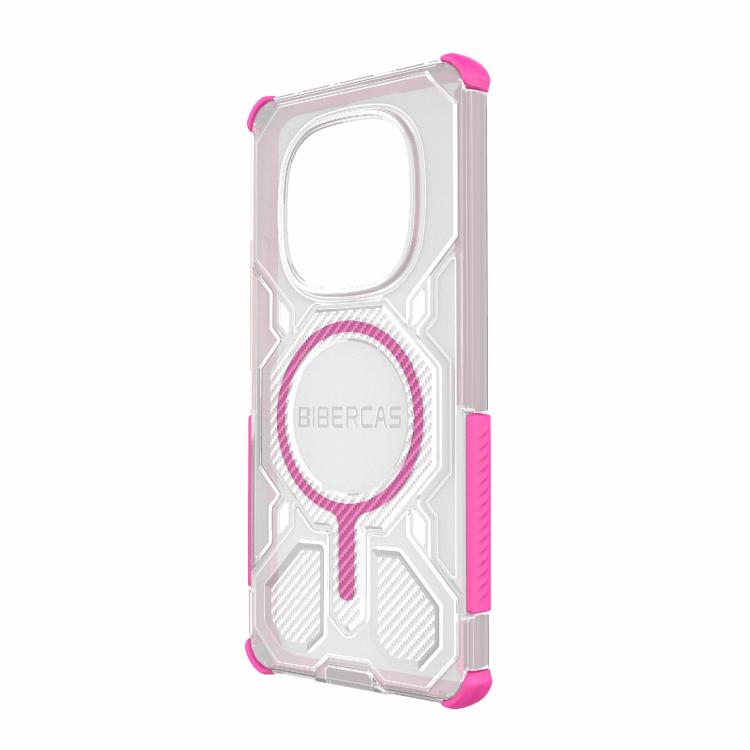 For Redmi Note 14 Pro 5G BIBERCAS Transparent Color Series MagSafe Air Bag Shockproof Phone Case