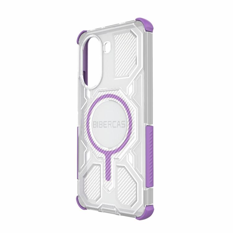 For Redmi Turbo 4 BIBERCAS Transparent Color Series MagSafe Air Bag Shockproof Phone Case