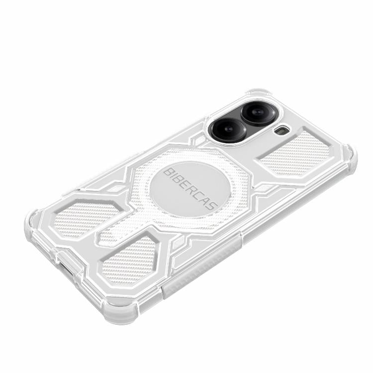 For Redmi Turbo 4 BIBERCAS Transparent Color Series MagSafe Air Bag Shockproof Phone Case