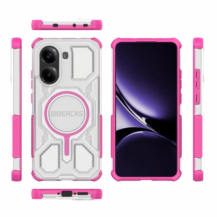 For Redmi Turbo 4 BIBERCAS Transparent Color Series MagSafe Air Bag Shockproof Phone Case