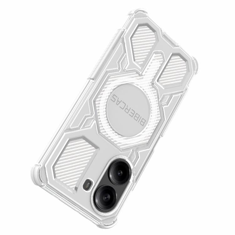 For Redmi Turbo 4 BIBERCAS Transparent Color Series MagSafe Air Bag Shockproof Phone Case