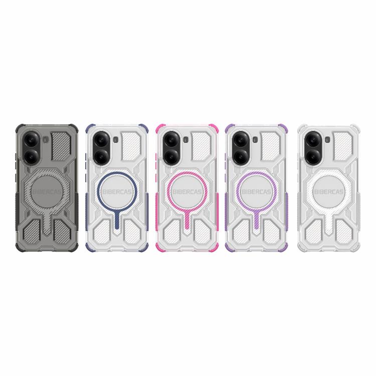 For Redmi Turbo 4 BIBERCAS Transparent Color Series MagSafe Air Bag Shockproof Phone Case