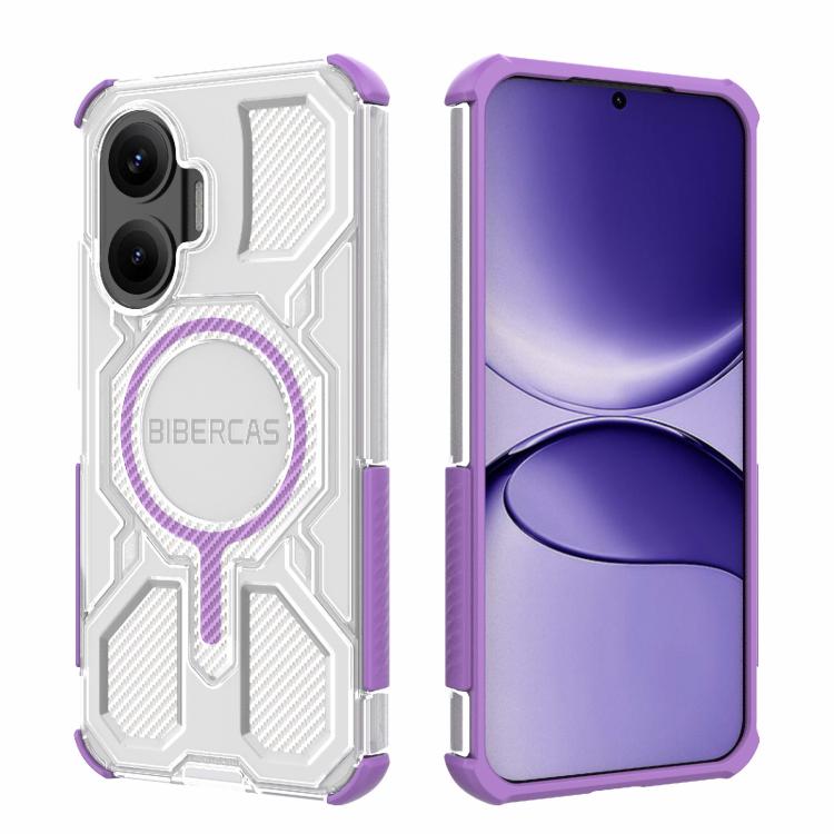 For Redmi Turbo 4 Pro 5G BIBERCAS Transparent Color Series MagSafe Air Bag Shockproof Phone Case
