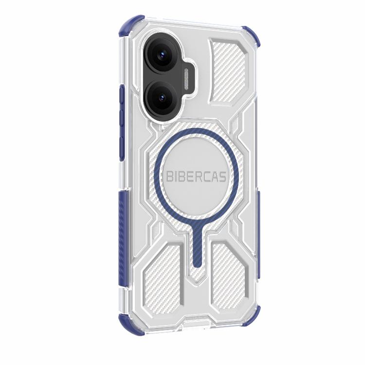 For Redmi Turbo 4 Pro 5G BIBERCAS Transparent Color Series MagSafe Air Bag Shockproof Phone Case