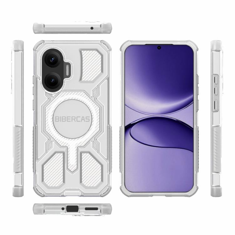 For Redmi Turbo 4 Pro 5G BIBERCAS Transparent Color Series MagSafe Air Bag Shockproof Phone Case