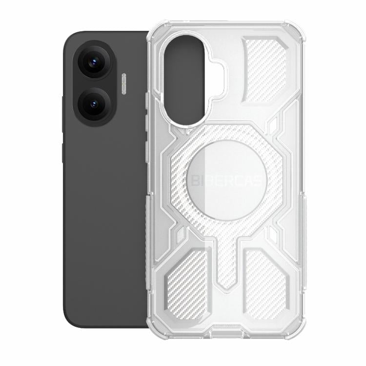 For Redmi Turbo 4 Pro 5G BIBERCAS Transparent Color Series MagSafe Air Bag Shockproof Phone Case