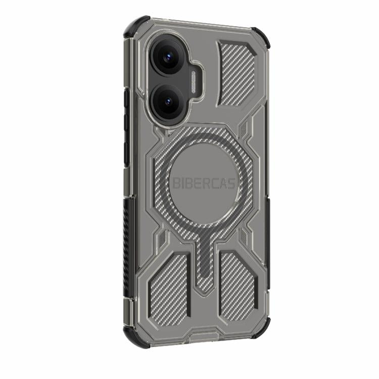 For Redmi Turbo 4 Pro 5G BIBERCAS Transparent Color Series MagSafe Air Bag Shockproof Phone Case