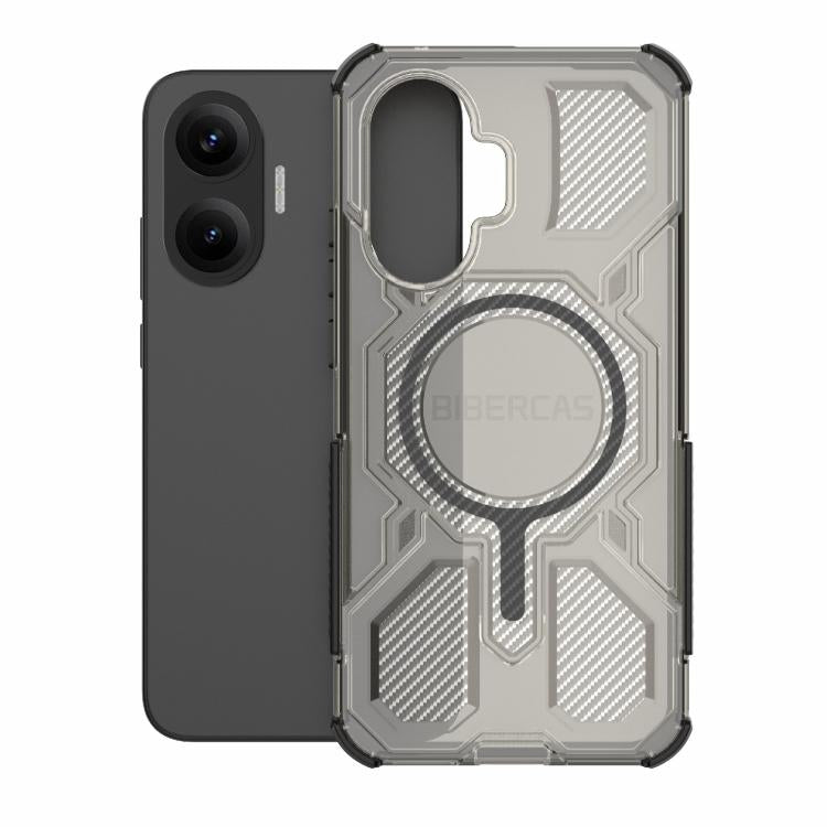 For Redmi Turbo 4 Pro 5G BIBERCAS Transparent Color Series MagSafe Air Bag Shockproof Phone Case