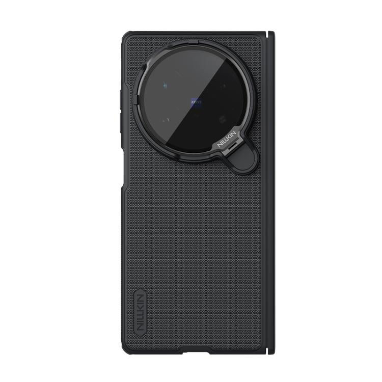 For vivo X Fold5 NILLKIN Frosted Prop PC + TPU MagSafe Magnetic Transparent Mirror Cover Phone Case - Black