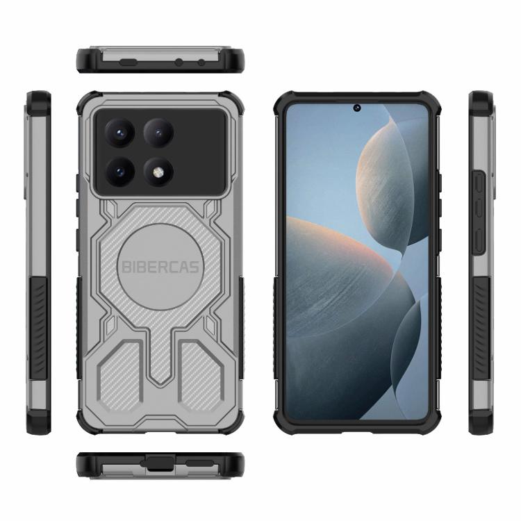For Redmi K70E BIBERCAS Real Color Series MagSafe Shockproof Phone Case