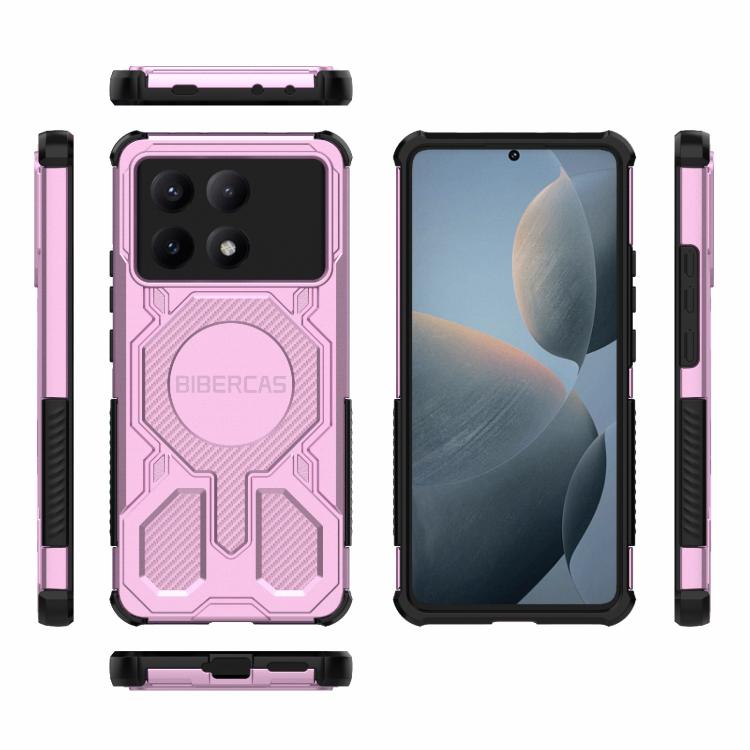 For Redmi K70E BIBERCAS Real Color Series MagSafe Shockproof Phone Case