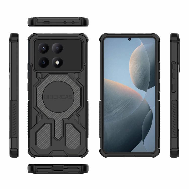For Redmi K70E BIBERCAS Real Color Series MagSafe Shockproof Phone Case