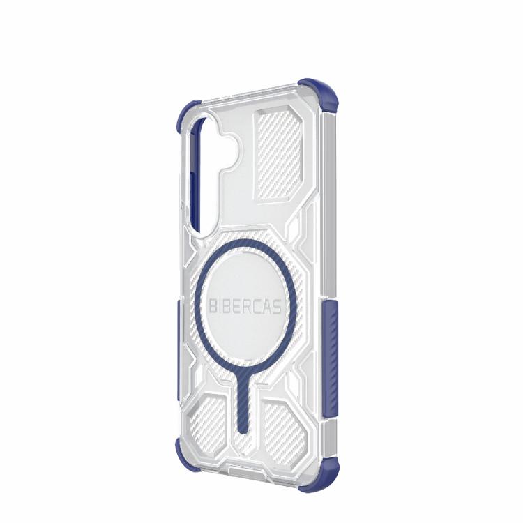 For Samsung Galaxy S25 5G BIBERCAS Transparent Color Series MagSafe Air Bag Shockproof Phone Case