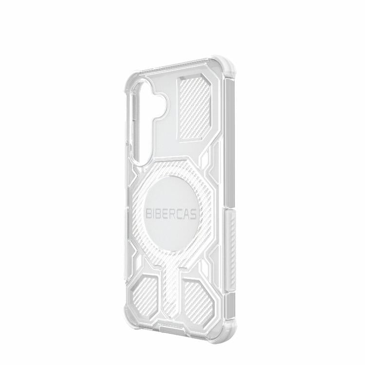 For Samsung Galaxy S25 5G BIBERCAS Transparent Color Series MagSafe Air Bag Shockproof Phone Case