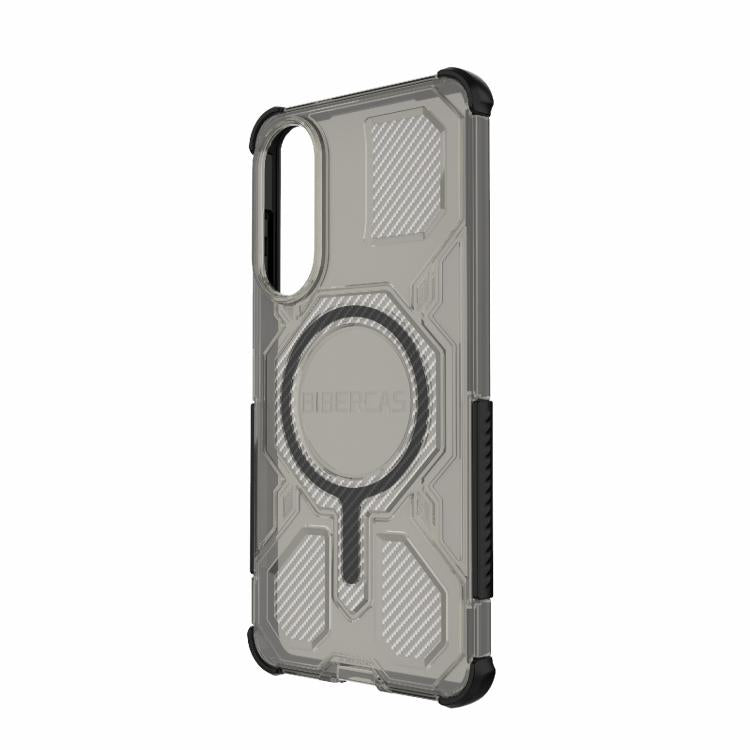 For Samsung Galaxy S25 Edge 5G BIBERCAS Transparent Color Series MagSafe Air Bag Shockproof Phone Case