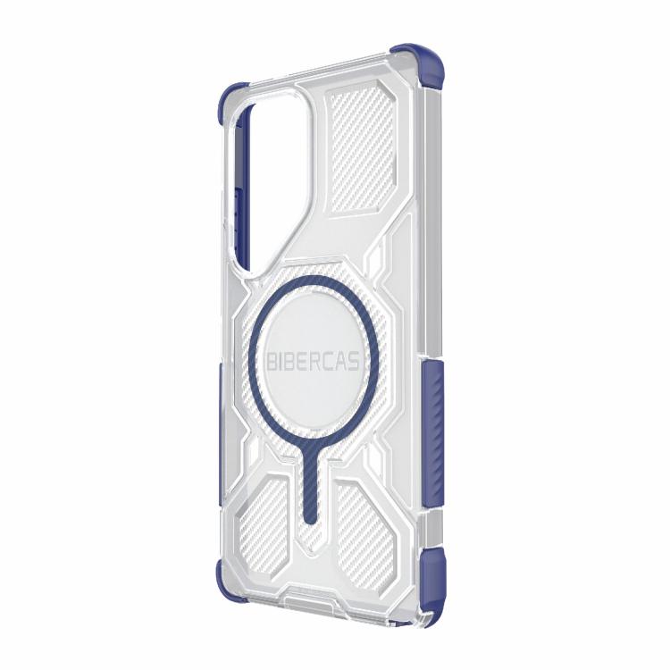 For Samsung Galaxy S25 Ultra 5G BIBERCAS Transparent Color Series MagSafe Air Bag Shockproof Phone Case