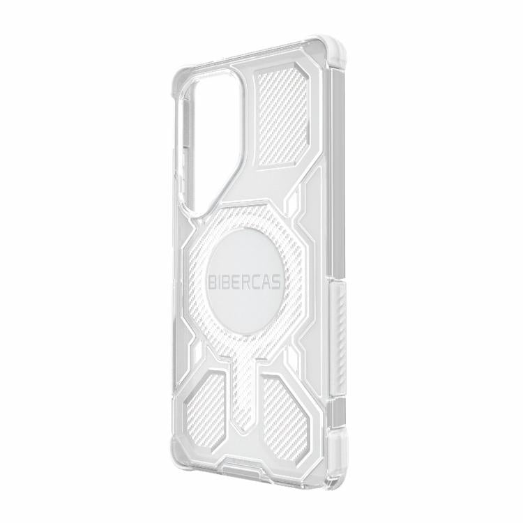 For Samsung Galaxy S25 Ultra 5G BIBERCAS Transparent Color Series MagSafe Air Bag Shockproof Phone Case