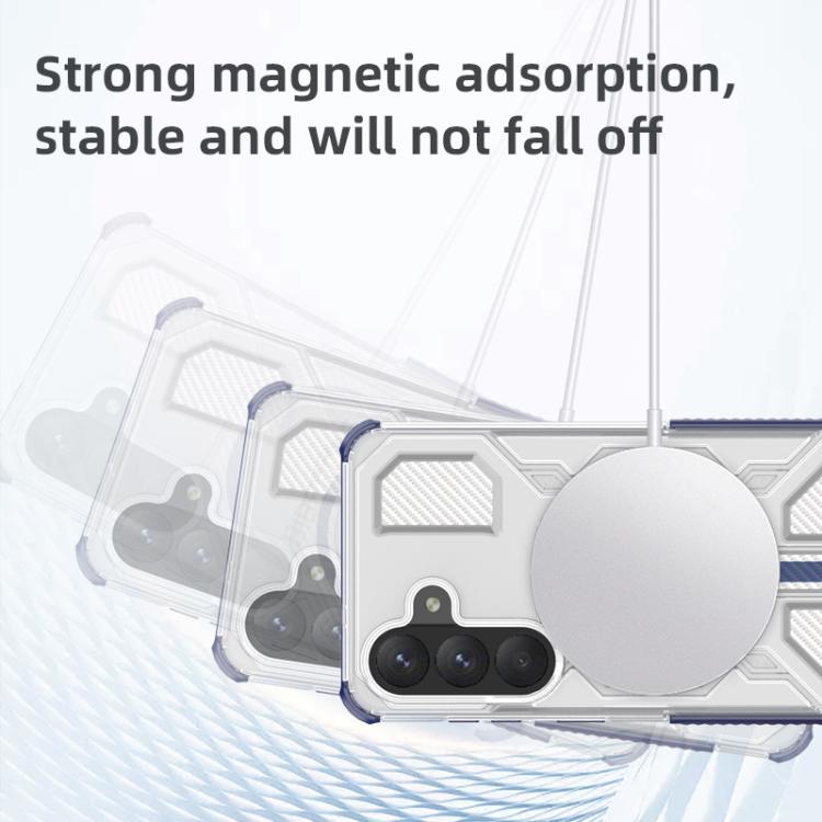 For Samsung Galaxy S26+ 5G BIBERCAS Transparent Color Series MagSafe Air Bag Shockproof Phone Case