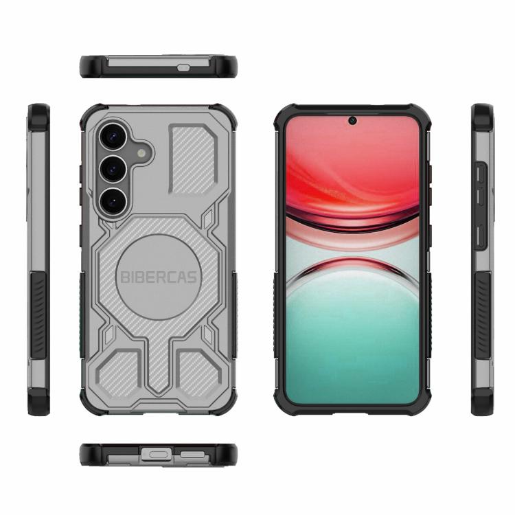 For Samsung Galaxy S25 5G BIBERCAS Real Color Series MagSafe Shockproof Phone Case