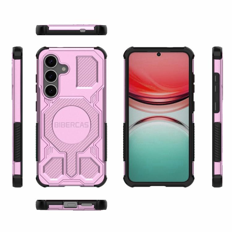 For Samsung Galaxy S25 5G BIBERCAS Real Color Series MagSafe Shockproof Phone Case