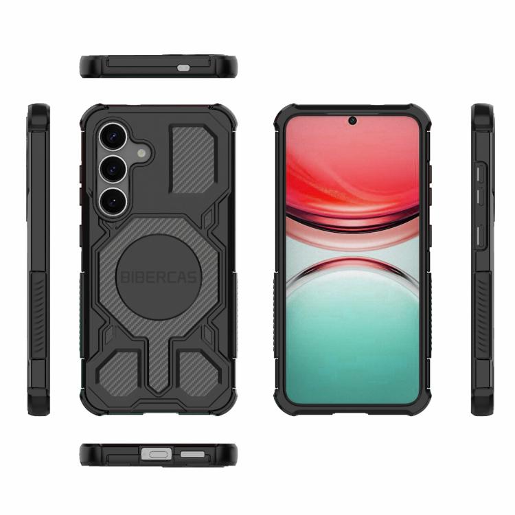 For Samsung Galaxy S25 5G BIBERCAS Real Color Series MagSafe Shockproof Phone Case