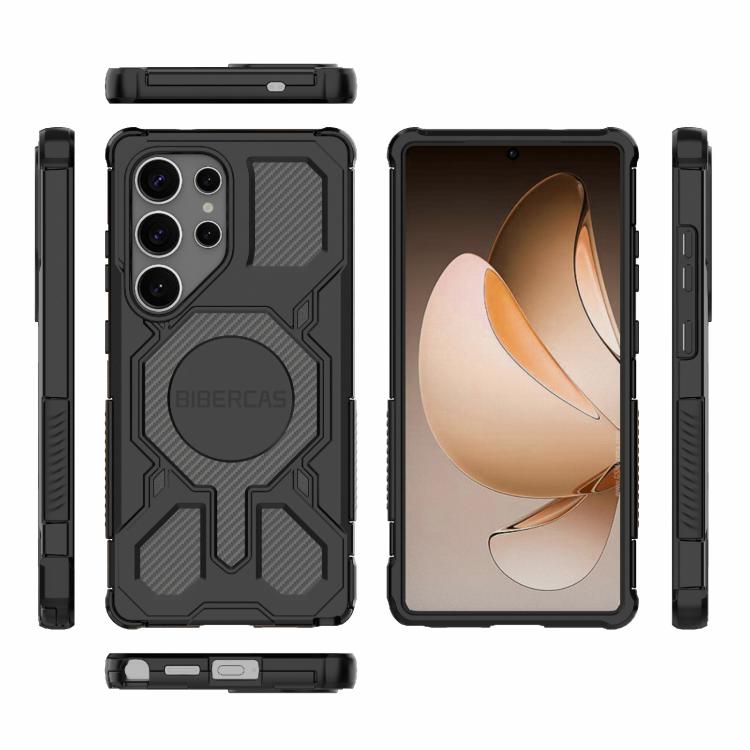 For Samsung Galaxy S25 Ultra 5G BIBERCAS Real Color Series MagSafe Shockproof Phone Case