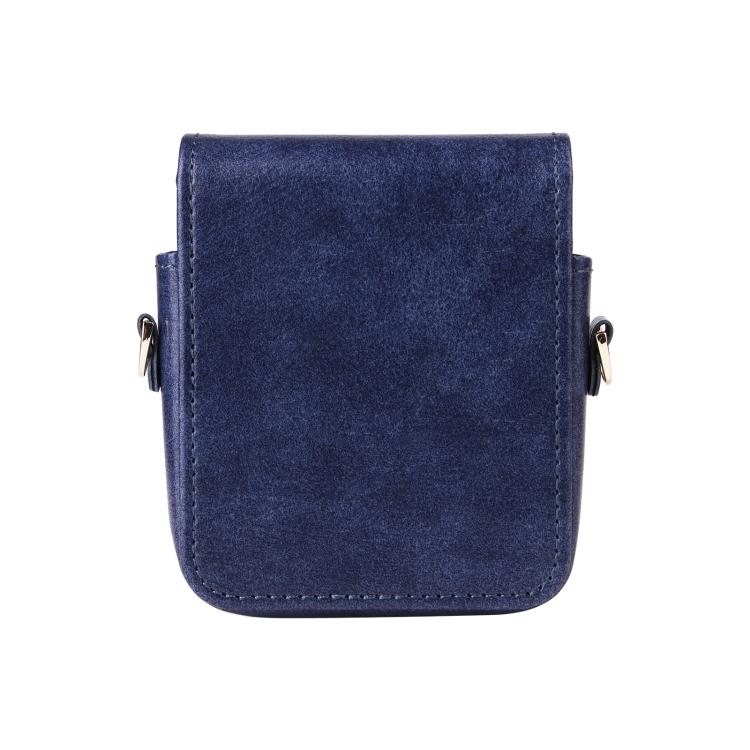 For Samsung Galaxy Z Flip7 / 6 / 5 / 4 Mini Long Shoulder Chain Crossbody Folding Magnetic Leather Phone Bag