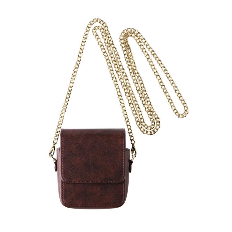 For Samsung Galaxy Z Flip7 / 6 / 5 / 4 Mini Long Shoulder Chain Crossbody Folding Magnetic Leather Phone Bag